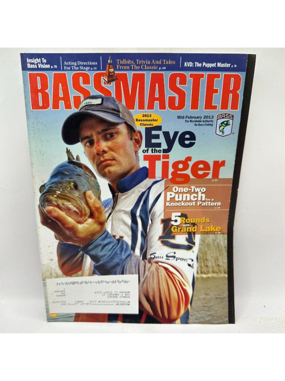 Bassmaster Magazine Mid-February 2013 Eye Of The Tiger Fishing Tips Pre-Owned